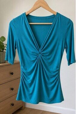 Olive Tie Neck Blouse